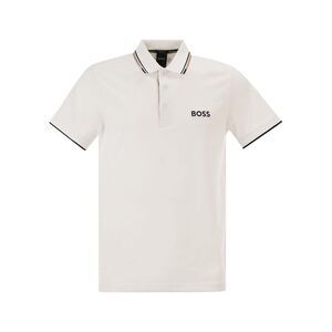 Boss Green Men Regular Fit Polo Shirt In Stretch Recycled Cotton And Polyester